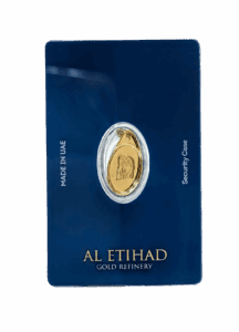 Al Etihad Lady Flowers 2.5g gold pendant featuring a floral design and crafted in 999.9 fine gold from Dubai