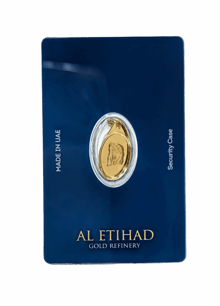 Al Etihad Lady Flowers 2.5g gold pendant featuring a floral design and crafted in 999.9 fine gold from Dubai