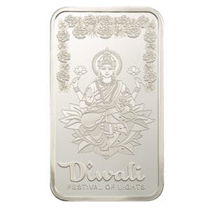2025 PAMP Suisse Diwali Lakshmi & Rangoli 1oz Silver Bar with CertiPAMP Assay Card