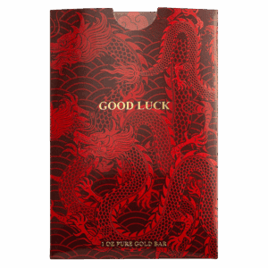 2025 PAMP Suisse Good Luck Yellow Dragon 1 oz 999.9 Gold Minted Bar in CertiPAMP Assay Card