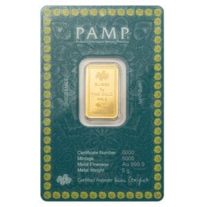2025 PAMP Suisse Diwali Lakshmi & Rangoli 5g Gold Bar in CertiPAMP Assay Card with festive packaging