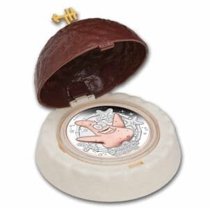 SpongeBob SquarePants Patrick Star 2025 2oz Silver Proof Gilded Coin by The Perth Mint – 22-carat pink gold gilded collectible