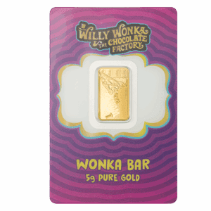 PAMP Suisse Willy Wonka 5g 999.9 Fine Gold Bar in CertiPAMP Assay Card Packaging