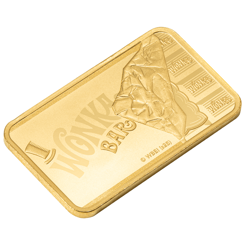 PAMP Suisse Willy Wonka 5g 999.9 Fine Gold Bar in CertiPAMP Assay Card Packaging