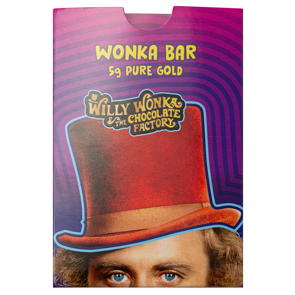 PAMP Suisse Willy Wonka 5g 999.9 Fine Gold Bar in CertiPAMP Assay Card Packaging