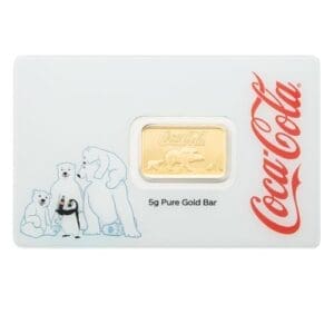 PAMP Suisse Coca-Cola Polar Bear & Friends 5g 9999 Fine Gold Bar in CertiPAMP Card