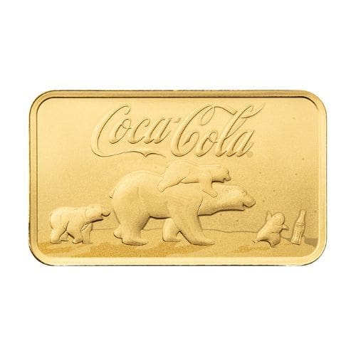 PAMP Suisse Coca-Cola Polar Bear & Friends 5g 9999 Fine Gold Bar in CertiPAMP Card