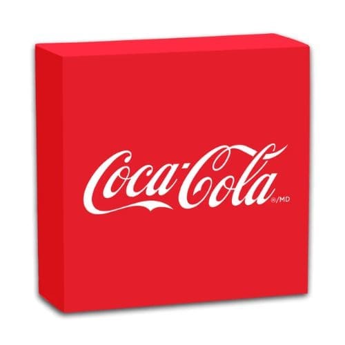 2025 Niue 1.2g Gold Coca-Cola bottle cap coin in red display box with certificate