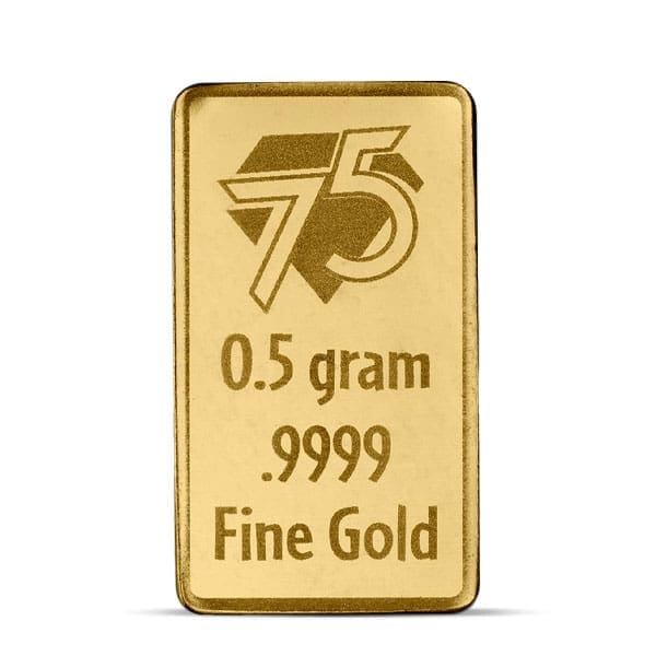 Peanuts Snoopy 75th Anniversary 0.5g Gold Bar