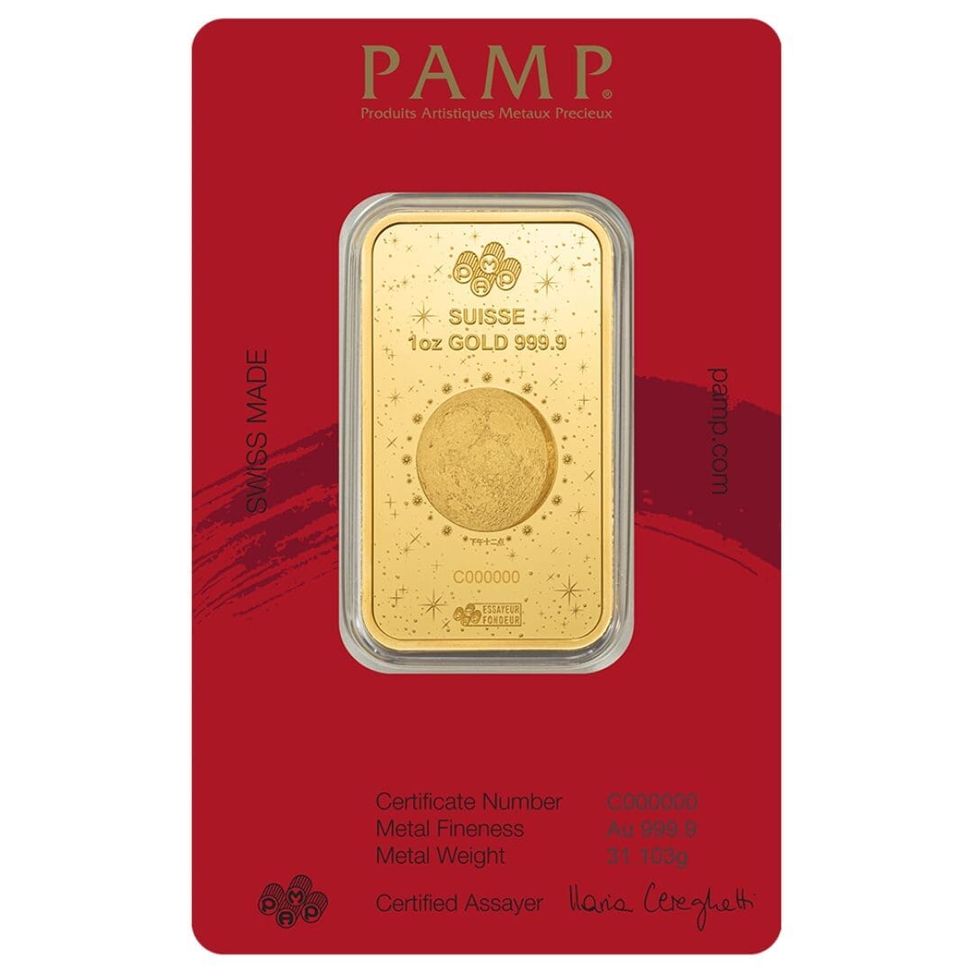 PAMP Suisse Year of the Horse 2026 1 oz Gold Bar in CertiPAMP Packaging