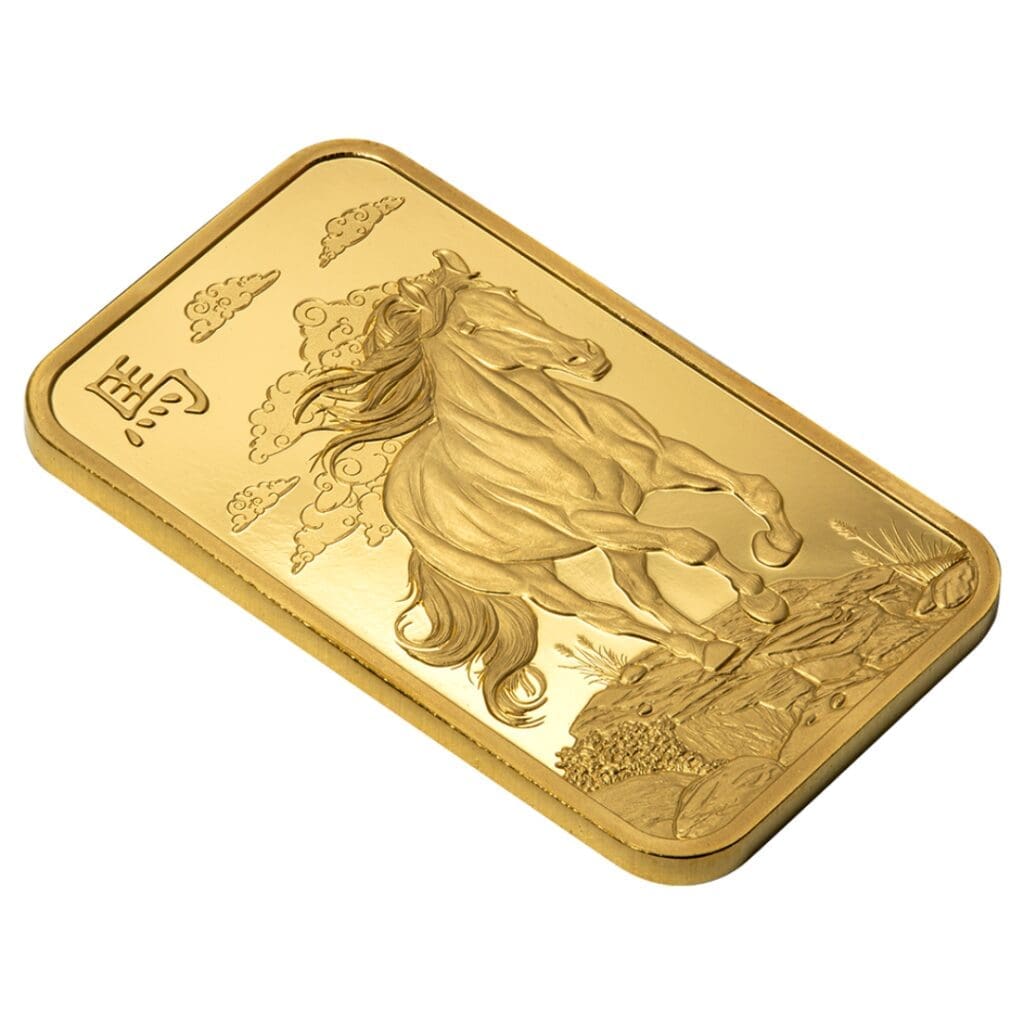 PAMP Suisse Year of the Horse 2026 1 oz Gold Bar in CertiPAMP Packaging