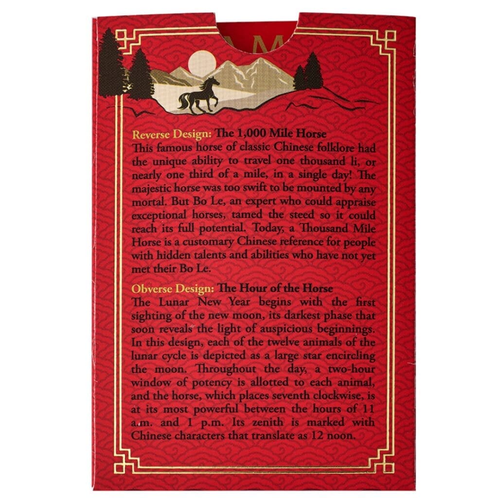 PAMP Suisse Year of the Horse 2026 1 oz Gold Bar in CertiPAMP Packaging