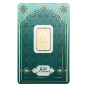 PAMP Suisse Eid Mubarak 5g 999.9 gold bar in CertiPAMP sealed packaging