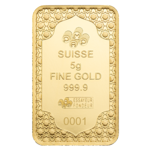PAMP Suisse Eid Mubarak 5g 999.9 gold bar in CertiPAMP sealed packaging