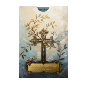 PAMP Suisse Cross of Christianity 1 oz 999 silver bar in CertiPAMP assay card