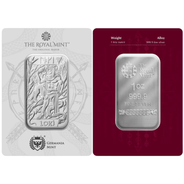 Royal Mint Great Britain Norse Gods – Loki 1 Oz Silver Bar (Limited Edition)